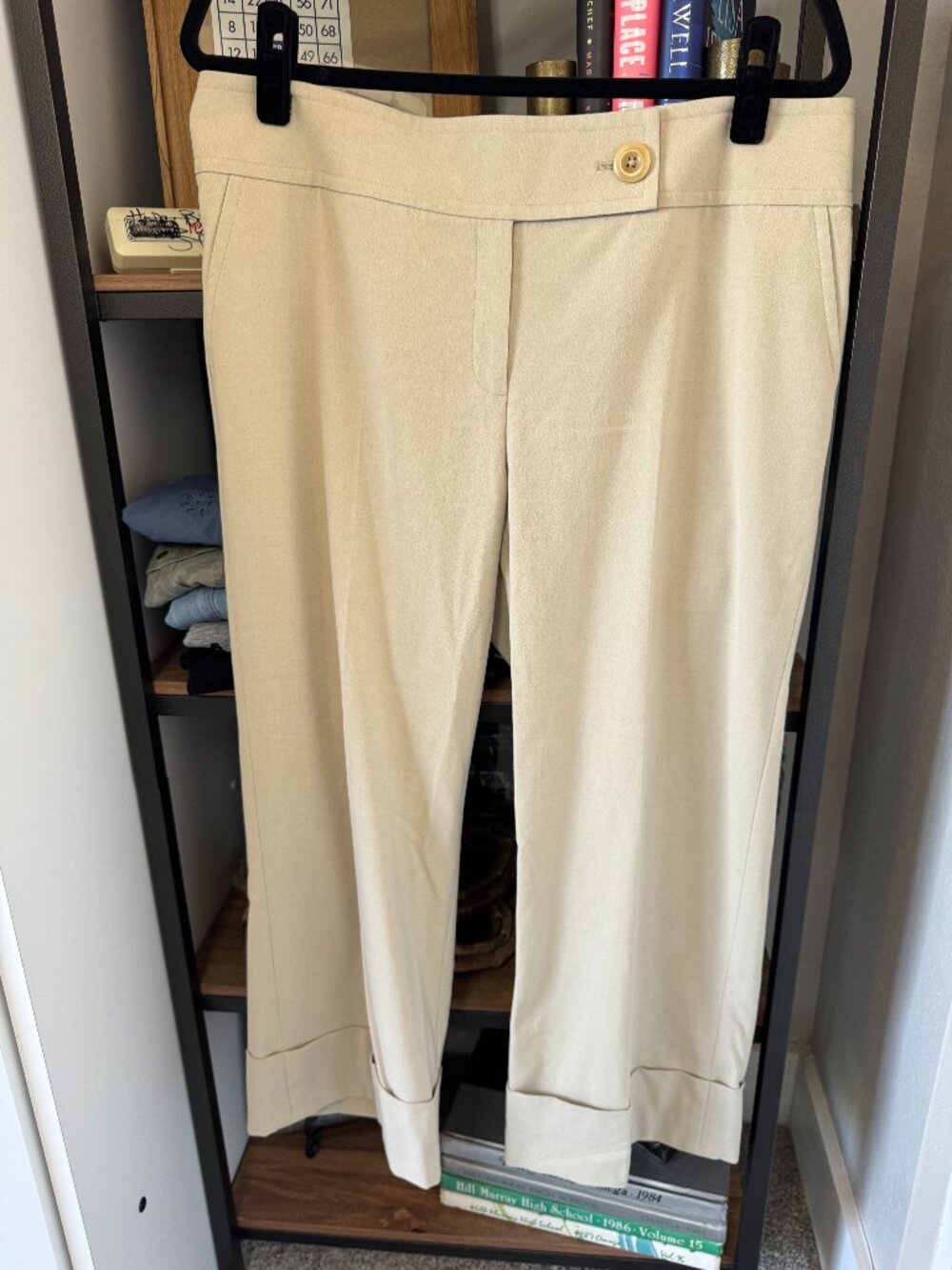 Cason Khaki Dress Pants w/Wide Cuff - Size 14